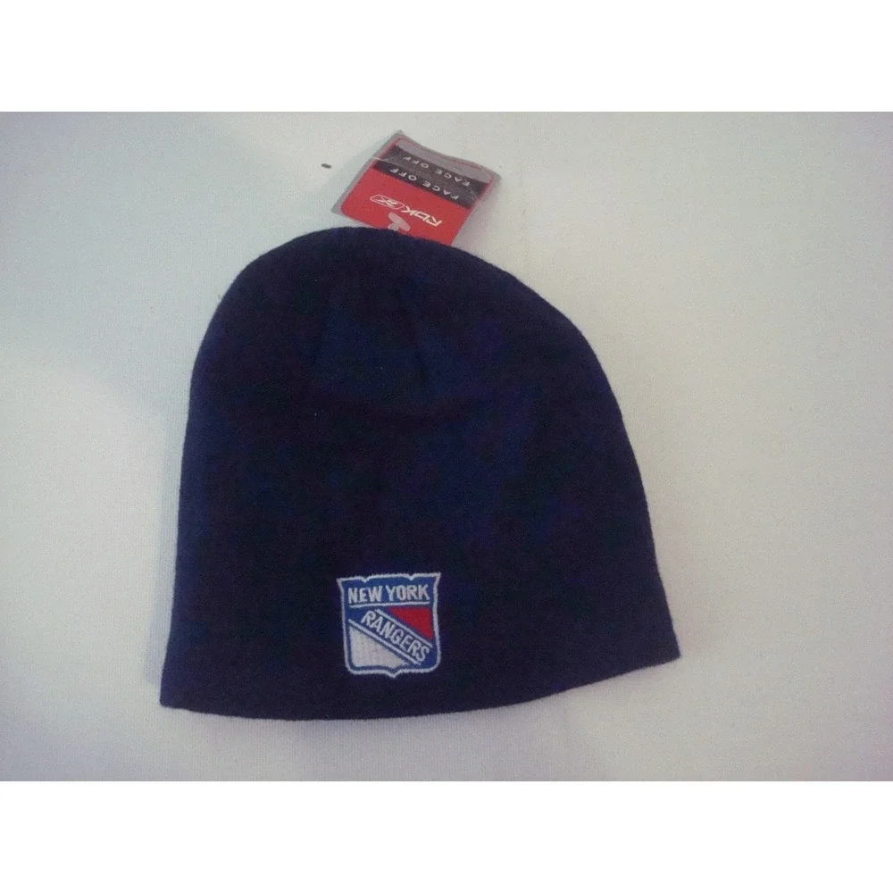 YOUTH  -- NEW YORK RANGERS   BEANIE KNIT TOBOGGAN HAT‎ CAP VINTAGE DEADSTOCK st6